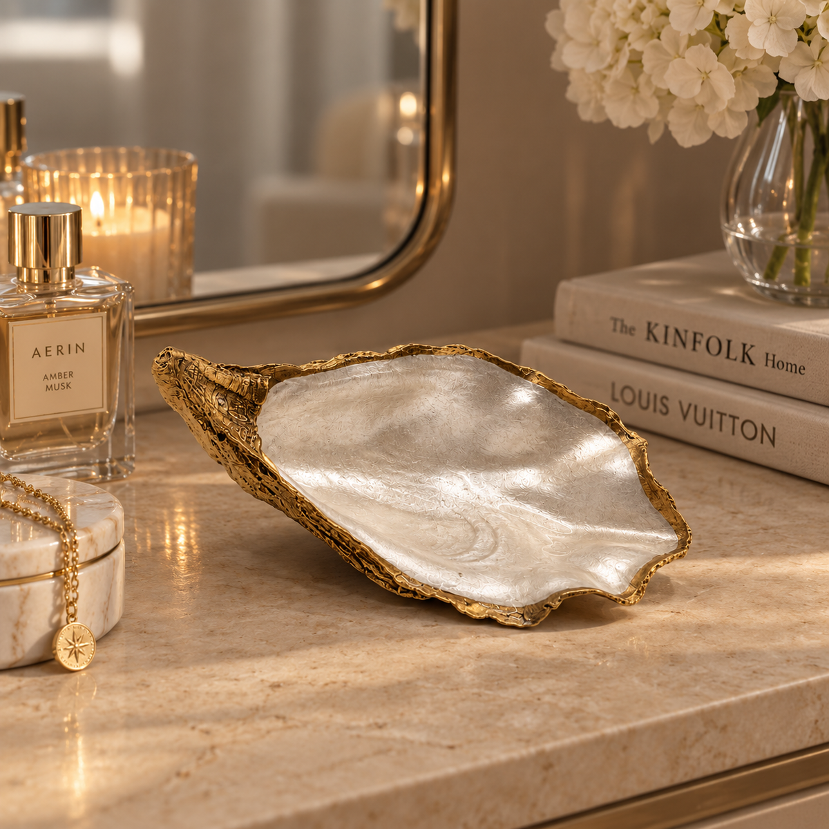 Pearlescent Oyster Shell