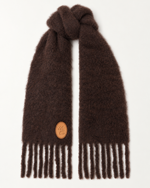 Chocolate Brown Mohair Scarf